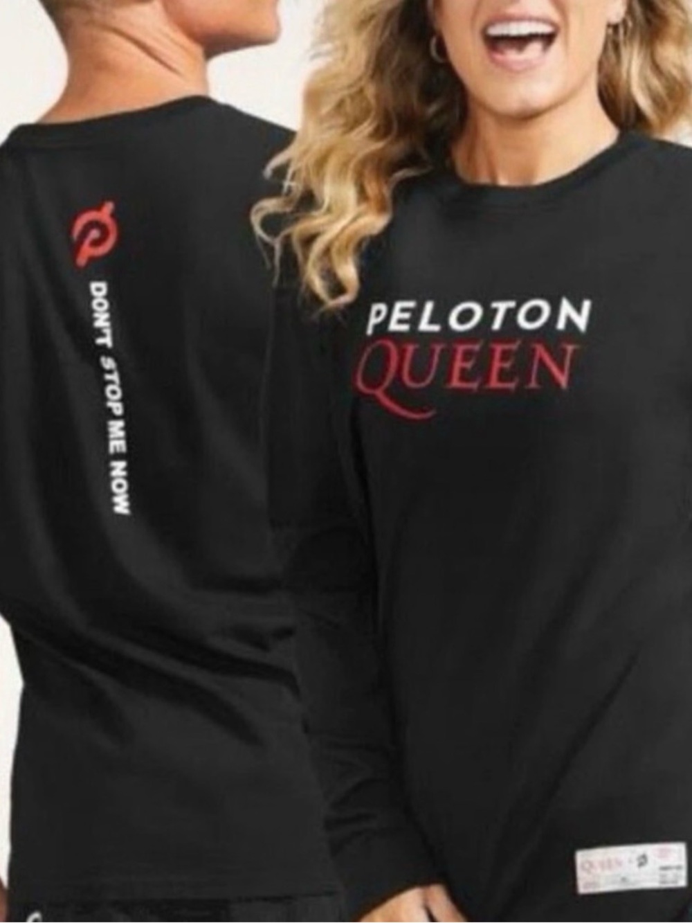 Peloton Queen Black Long Sleeve Shirt Unisex Sz Small